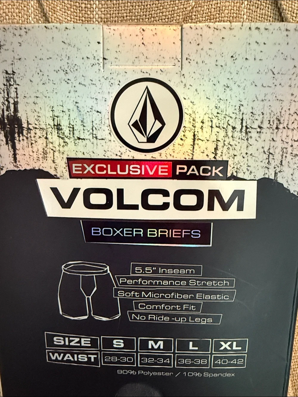 NIN Volcom 4-Pack Men’s Boxer Briefs + 3 Brand New - 7 TOTAL